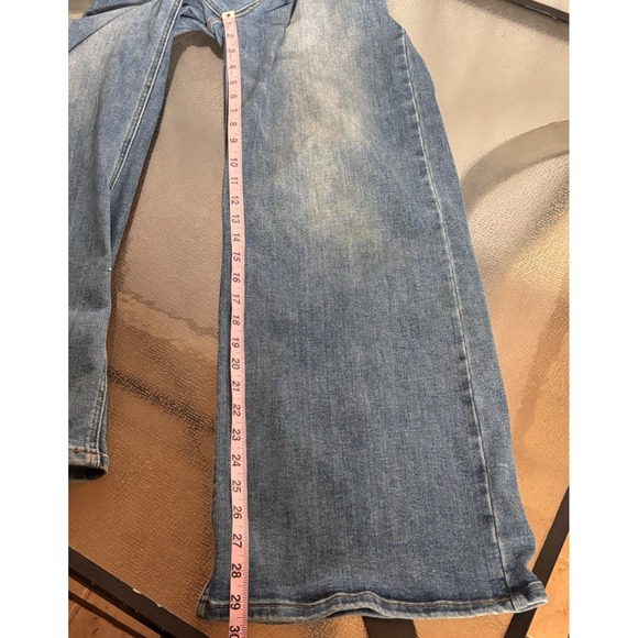 Oneso High Rise Wide Leg Jeans Womens 29 Stretch Comfort Boho Medium Wash Denim - Picture 5 of 8